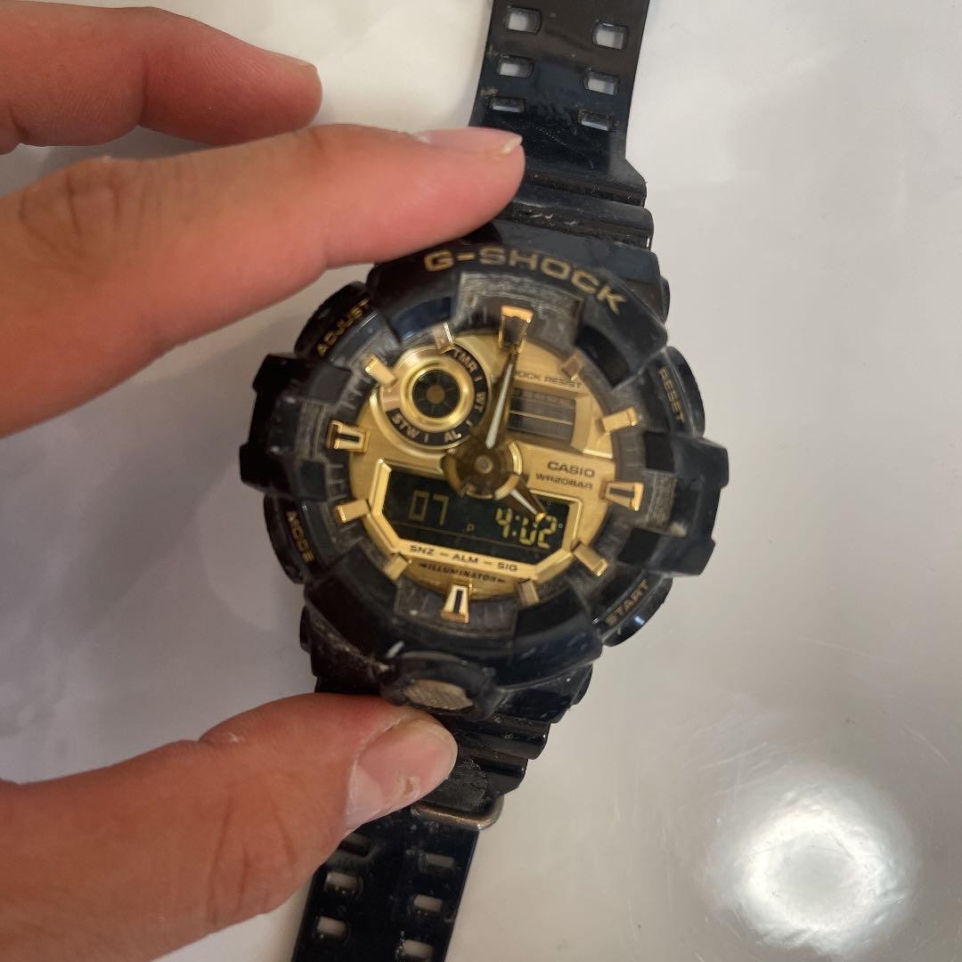 Time! G-SHOCK Black Gold Watch GA710 (as Described)
