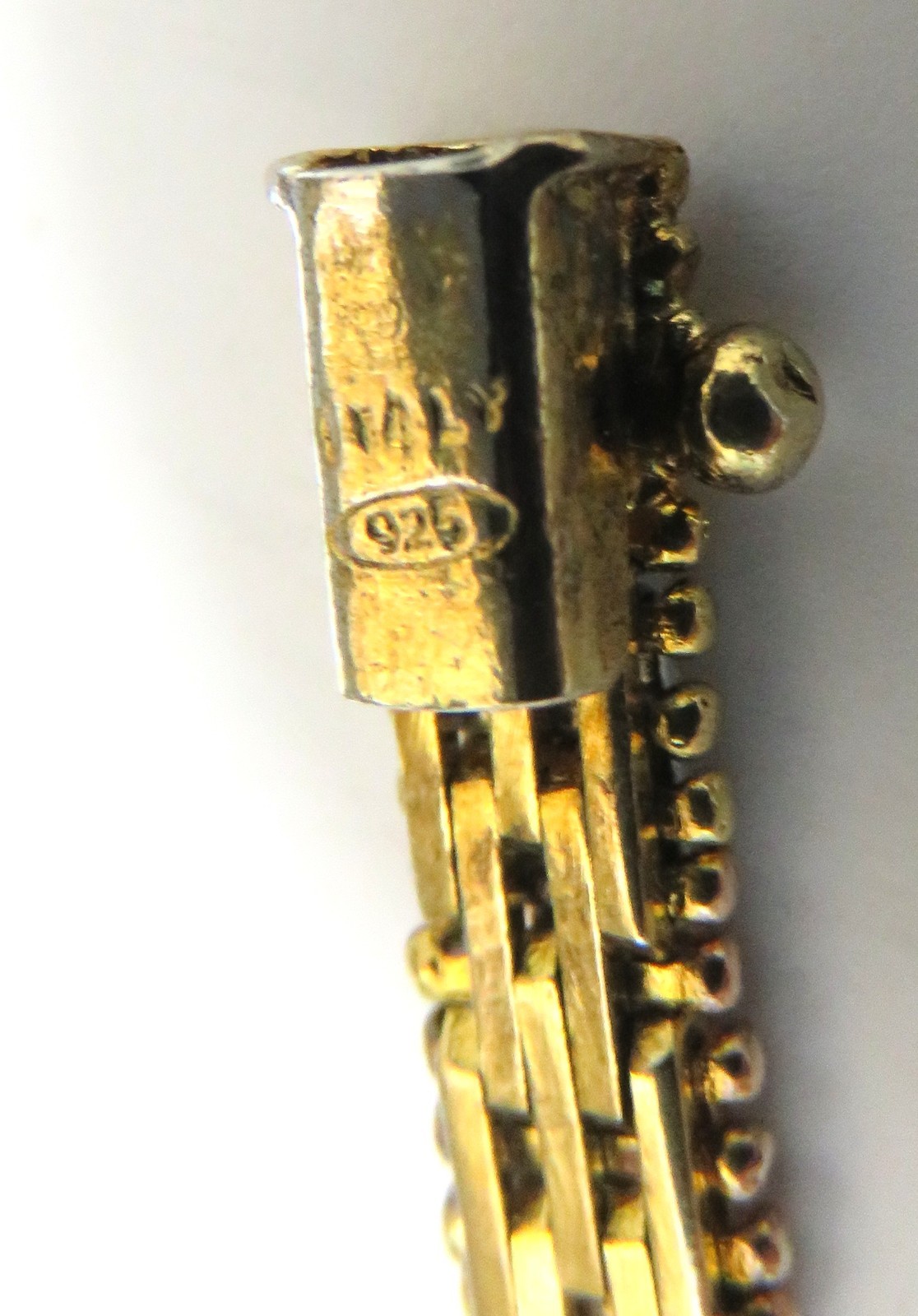 Beautiful Sterling Silver 7″ Long Bracelet, Marked “925 & Italy”