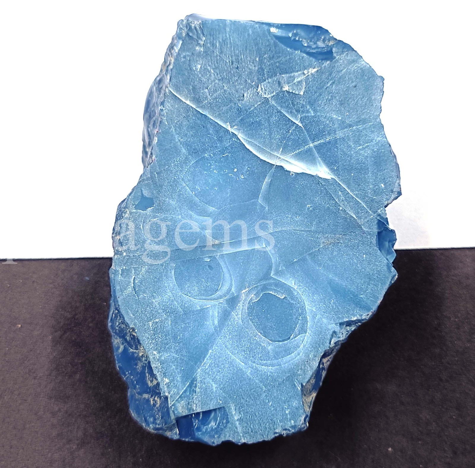 Huge 985 Ct Rough Sky-Blue Opal Natural Australian Certified Gemstone 5ARB