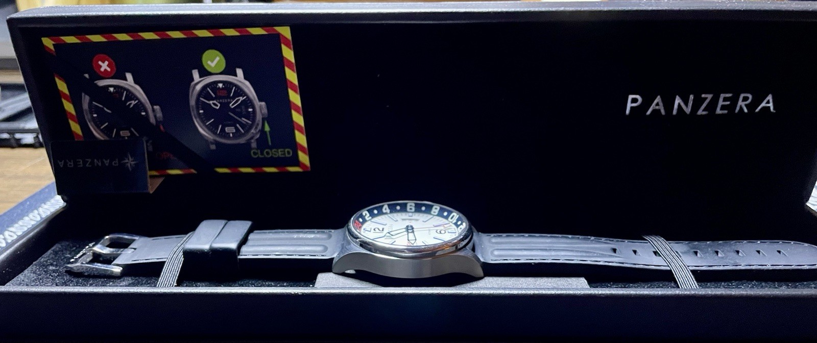 Panzera Flieger 45g Men’s Stainless Steel Pilot’s Watch