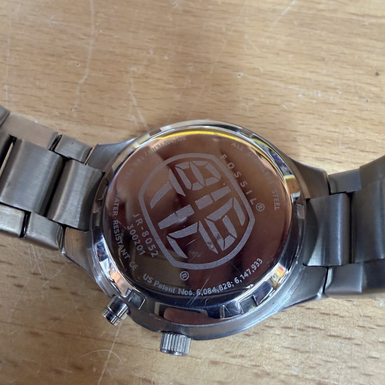 FOSSIL Big Tic JR-8052 Quartz Blue Dial Stainless Men’s Watch