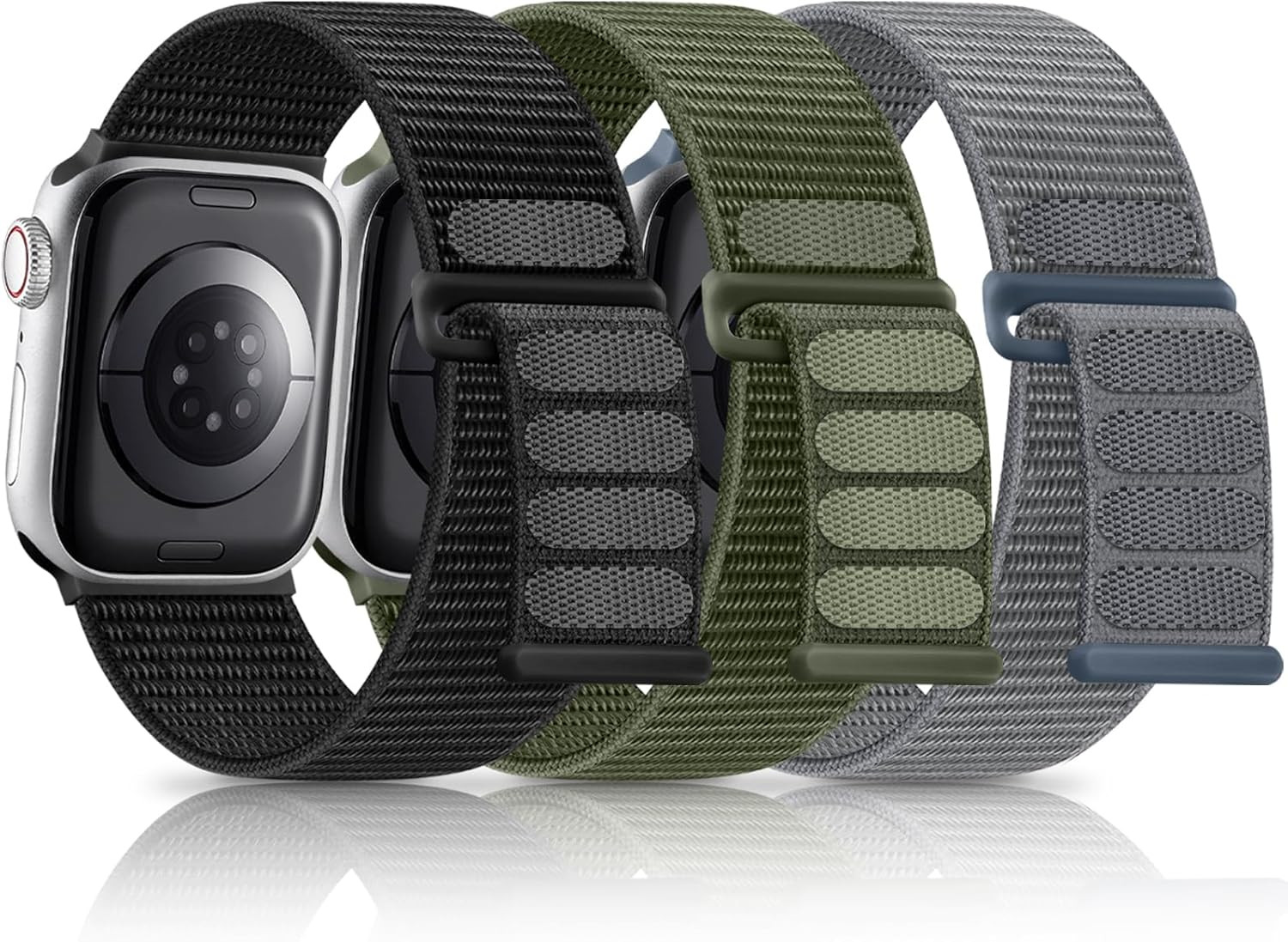3 Pack Band Compatible with Apple Watch Band 38mm 40mm 41mm 42mm 44mm 45mm 46mm