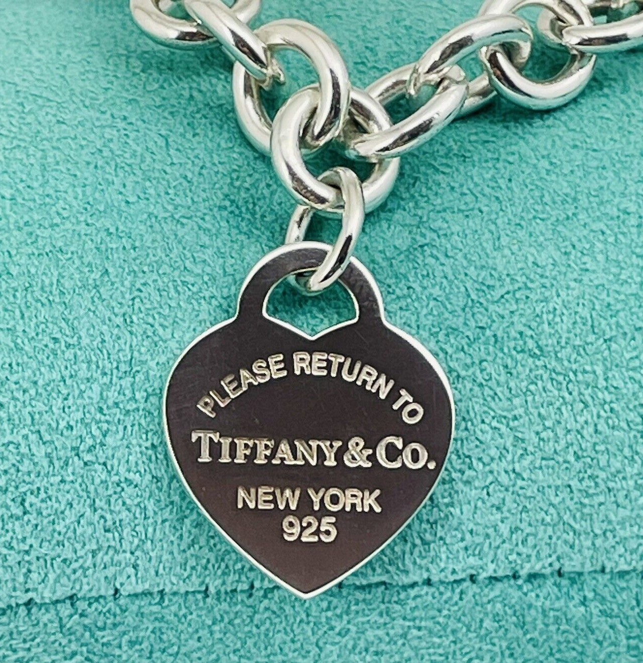 Customized Return to Tiffany Heart Tag New York Necklace 16, 17, 18, 19, 20 Inch
