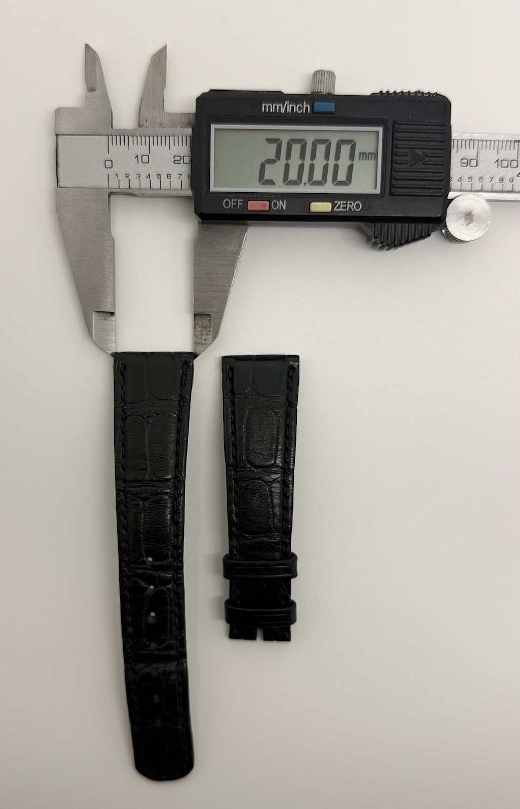 A. Lange Sohne 20mm x 16mm Dark Blue Alligator Watch Strap Band Authentic OEM