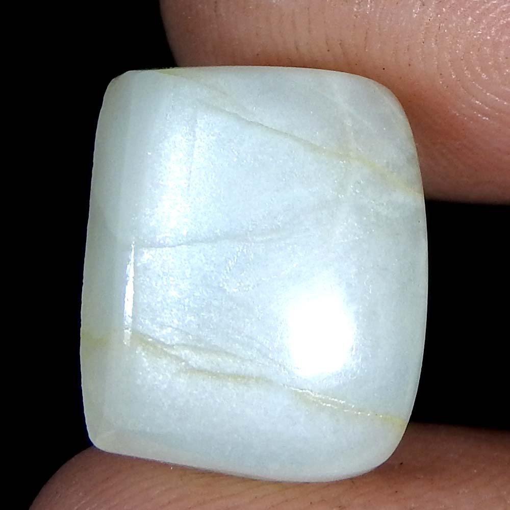 9.95Cts100%Natural Quality Silky Monnstone Cushion Cabochon Loose Gemstone