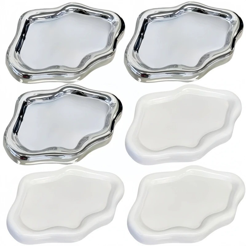 Cloud-Shaped Jewelry Tray Decorative Plate for Rings Earrings Bracelets & Neckla