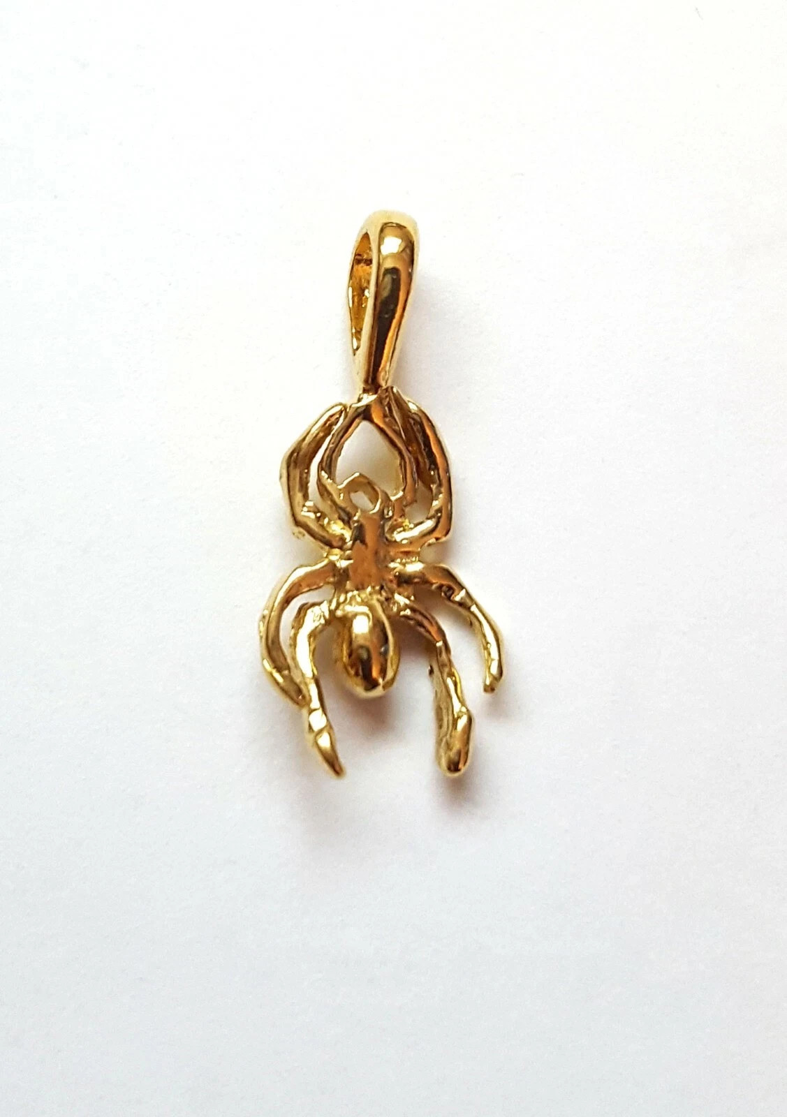 3D Spider Arachnid 14k kt double gold filled Pendant Charm