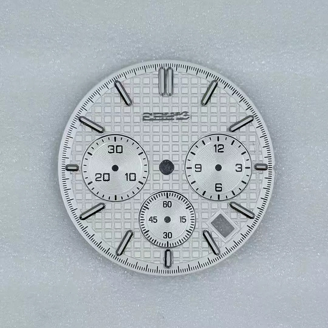 31.8mm Farmhouse Oak Watch Dial Green Luminous for VK63 Movement Watch Parts