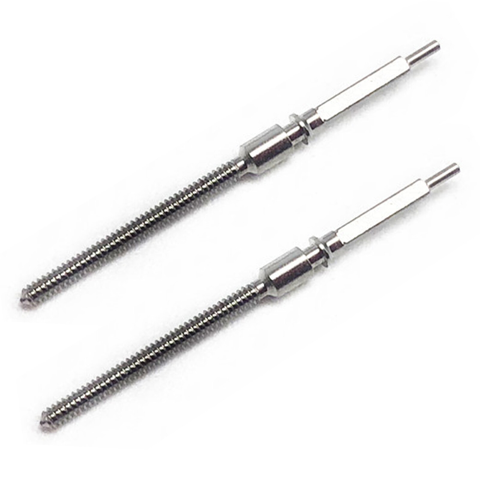 2Pack Silver 0.9mm Winding Stem Replacement Parts For 7750 7751 Watch Movement