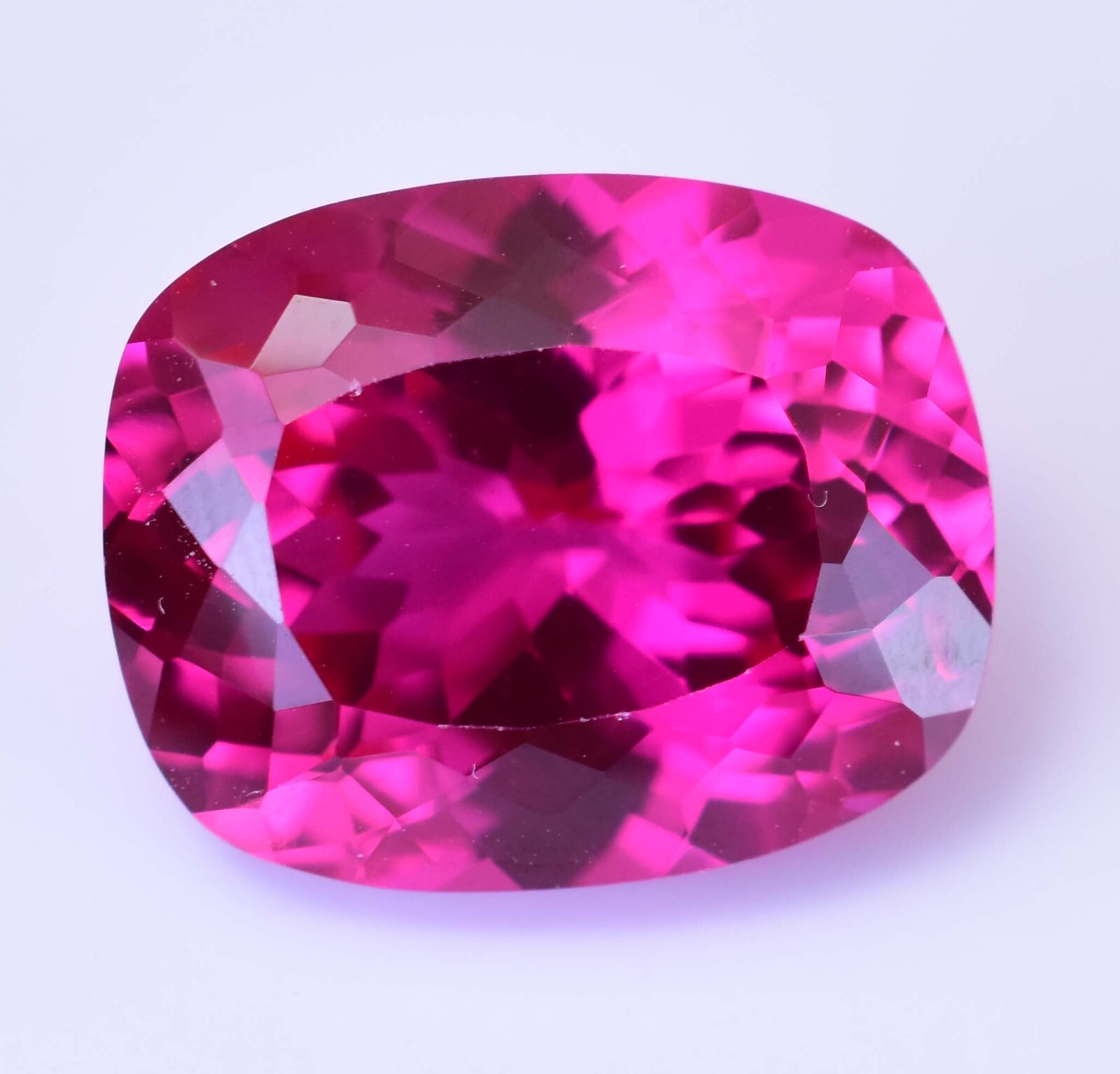 18.80 Ct Natural Mogok Rose Red Ruby Cushion Stunning CERTIFIED Loose Gemstone