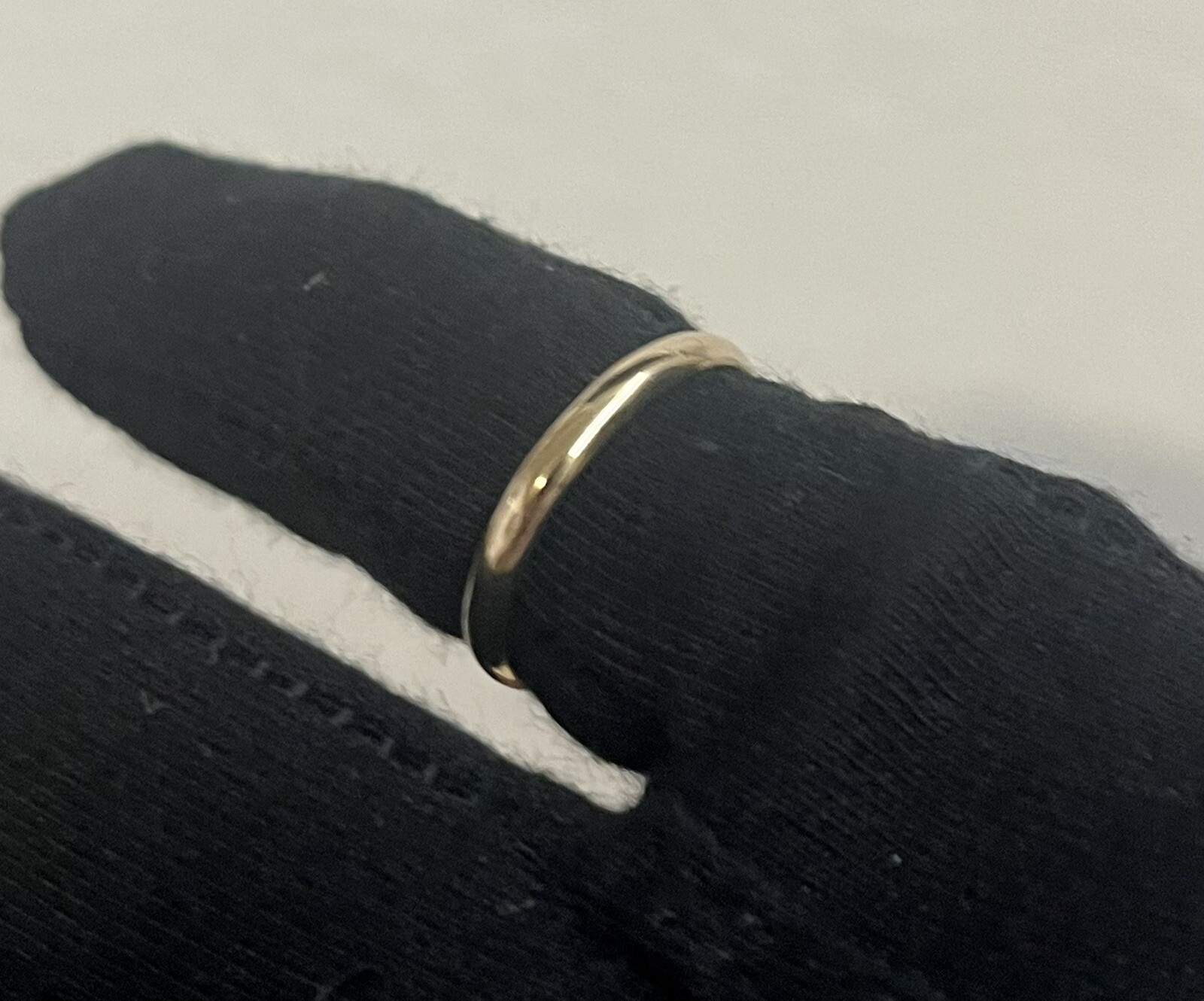 Elegant 10k Gold Filled ring Sz 6 Plain Wedding Band 2.9mm gf Victorian CLEAN