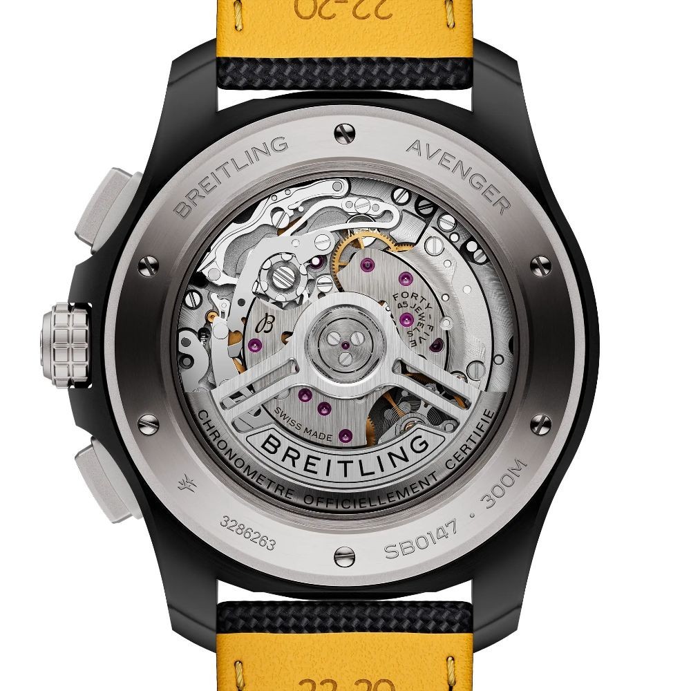 2026 Breitling Avenger B01 44mm Yellow Dial Automatic Men’s Watch SB0147101I1X2