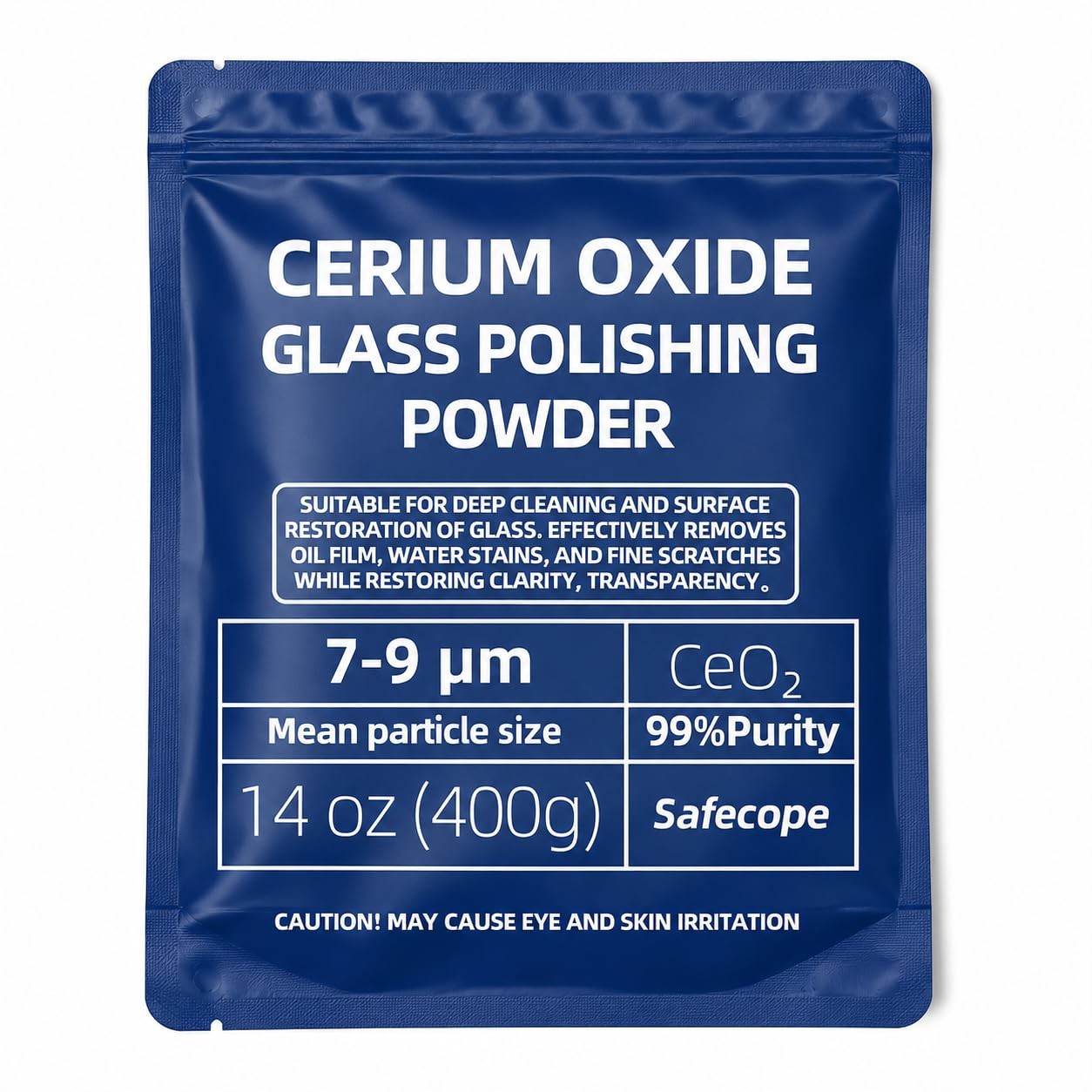 Cerium Oxide Glass Polishing Powder 14 oz 7-9 Um Removes Oil Film Abrasive