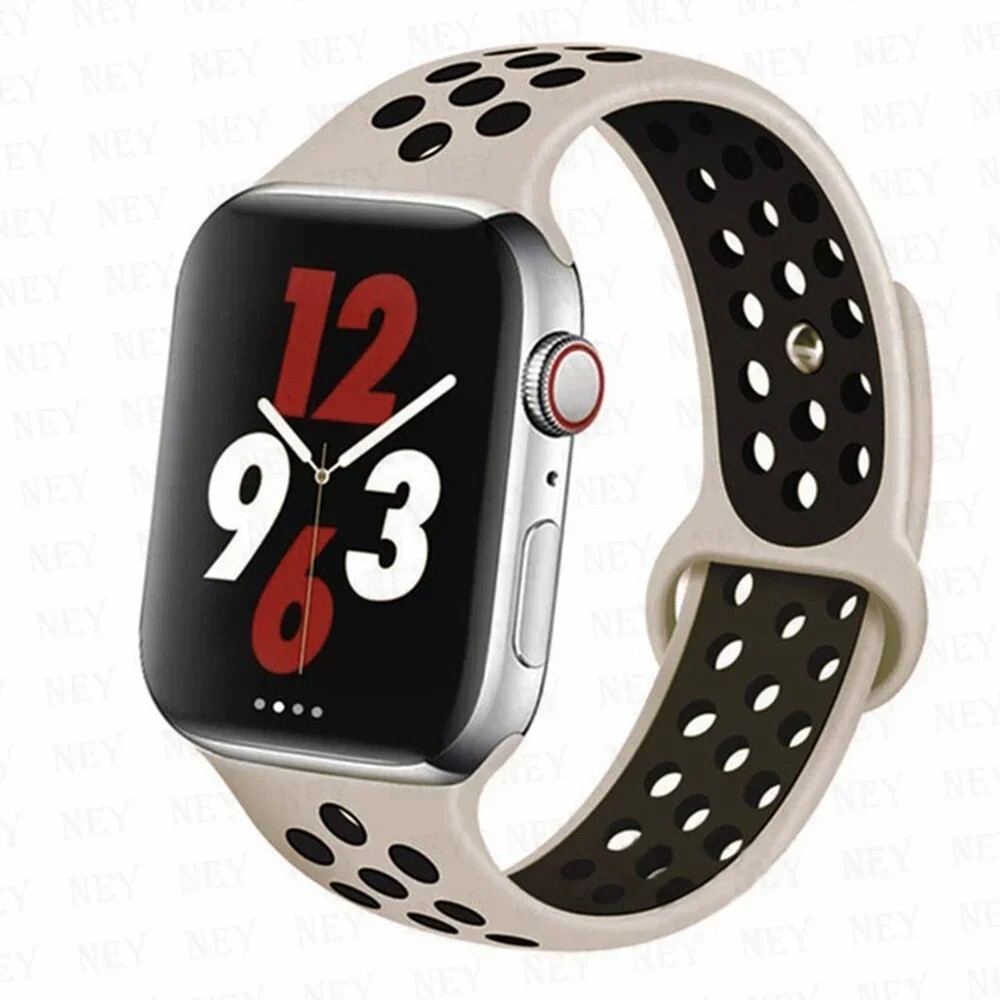 Silicone Sport Strap Band for Apple Watch Series 10 9 8 7 6 5 4 3 2 1 SE