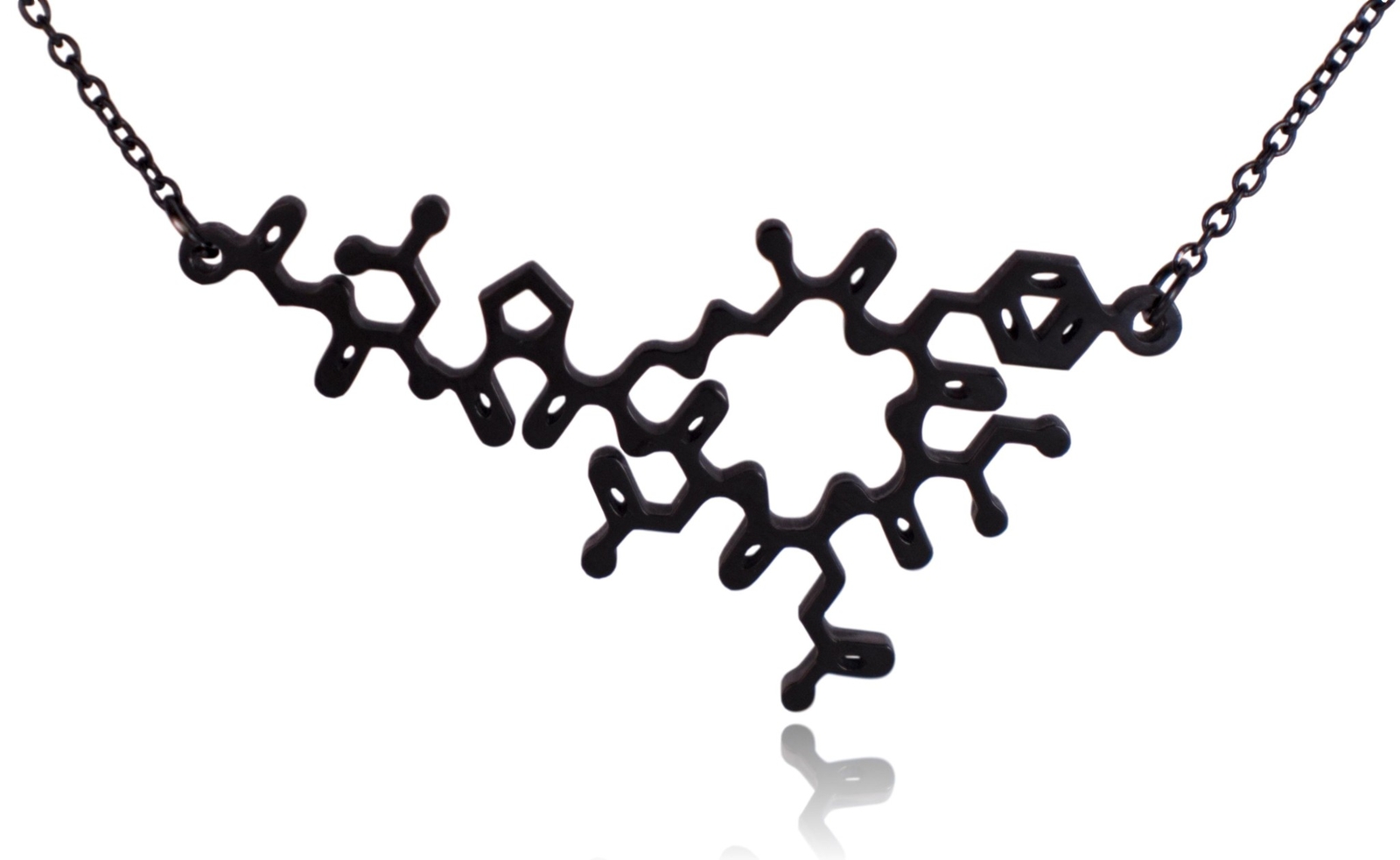Oxytocin Molecule Stainless Steel Necklace