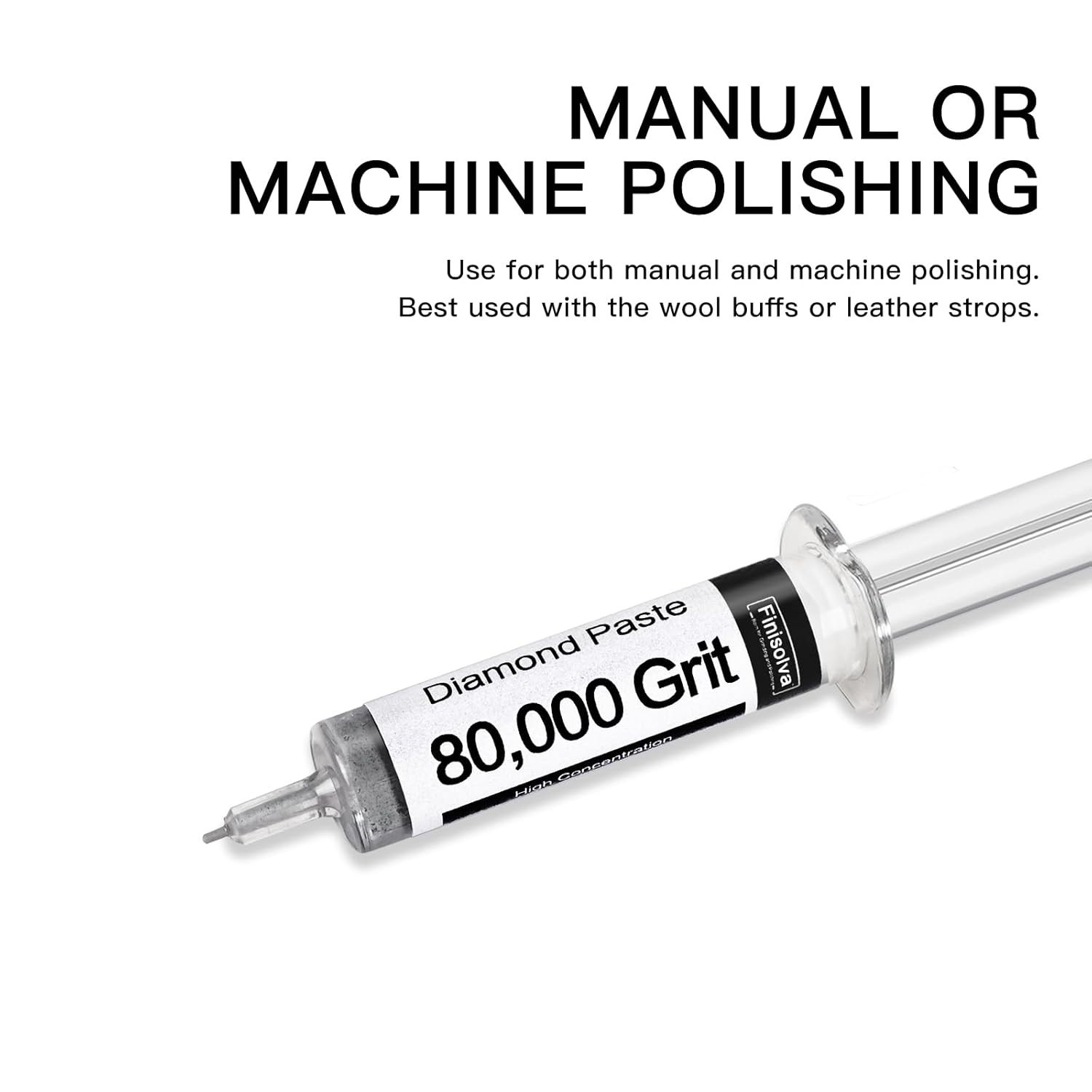 Diamond Polishing Compound Kit for Glass, Metal & Jewelry – 80,000 Grit
