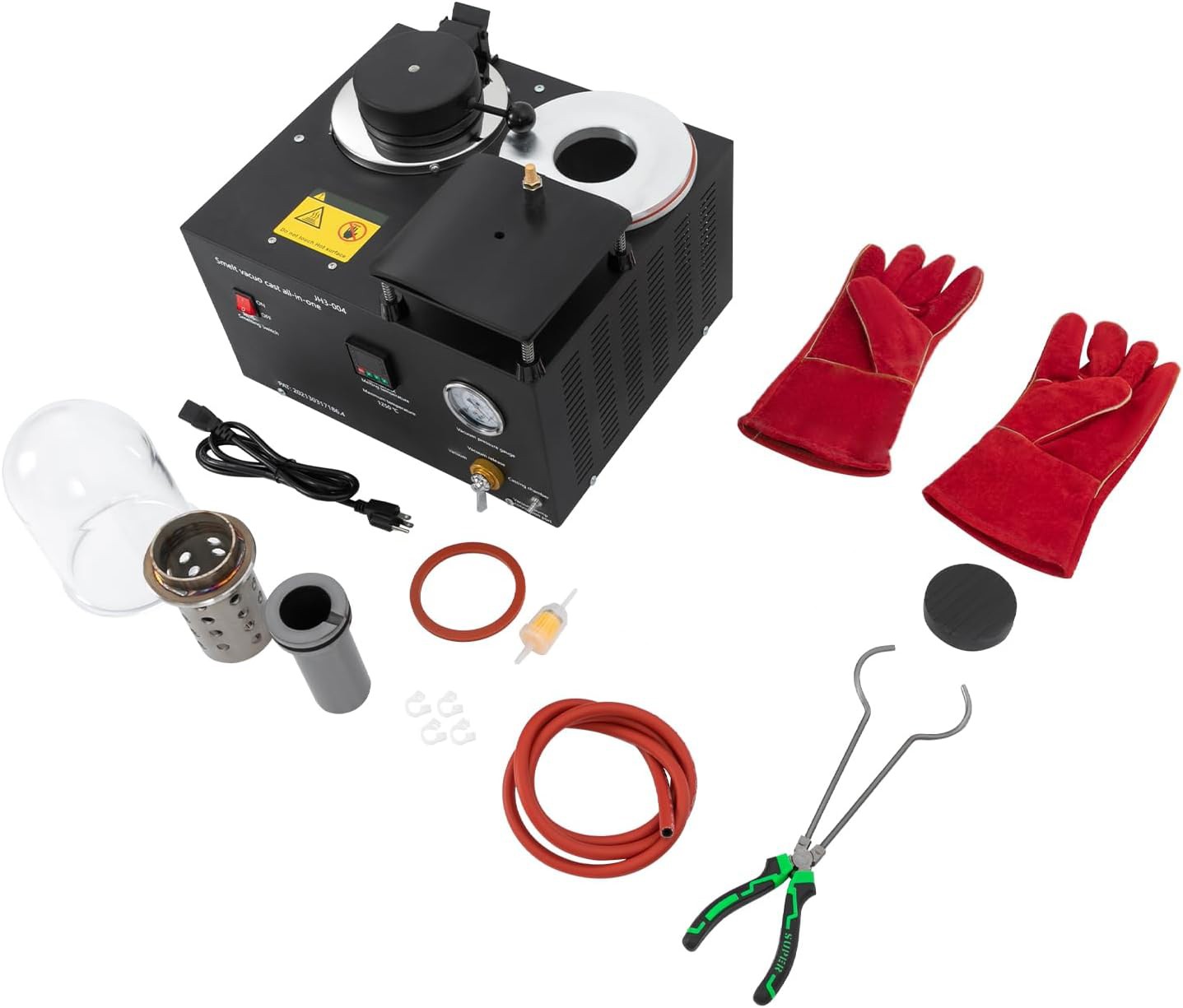 Jewelry Lost Wax Cast 2L Combination Vacuum Investing Casting Investment Machine