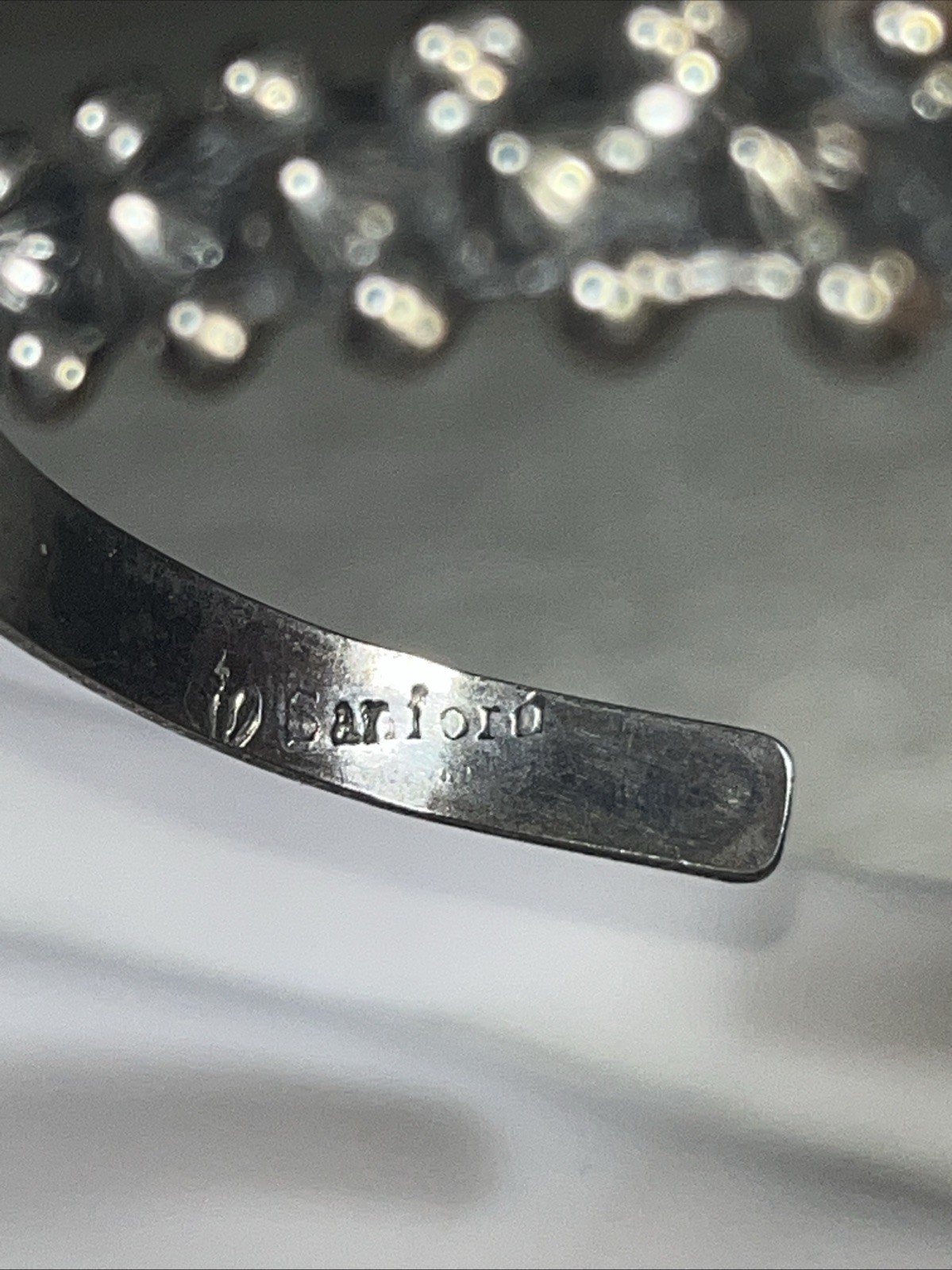 Vintage Fred Harvey Style Tourist Nickel Silver Cuff Bracelet