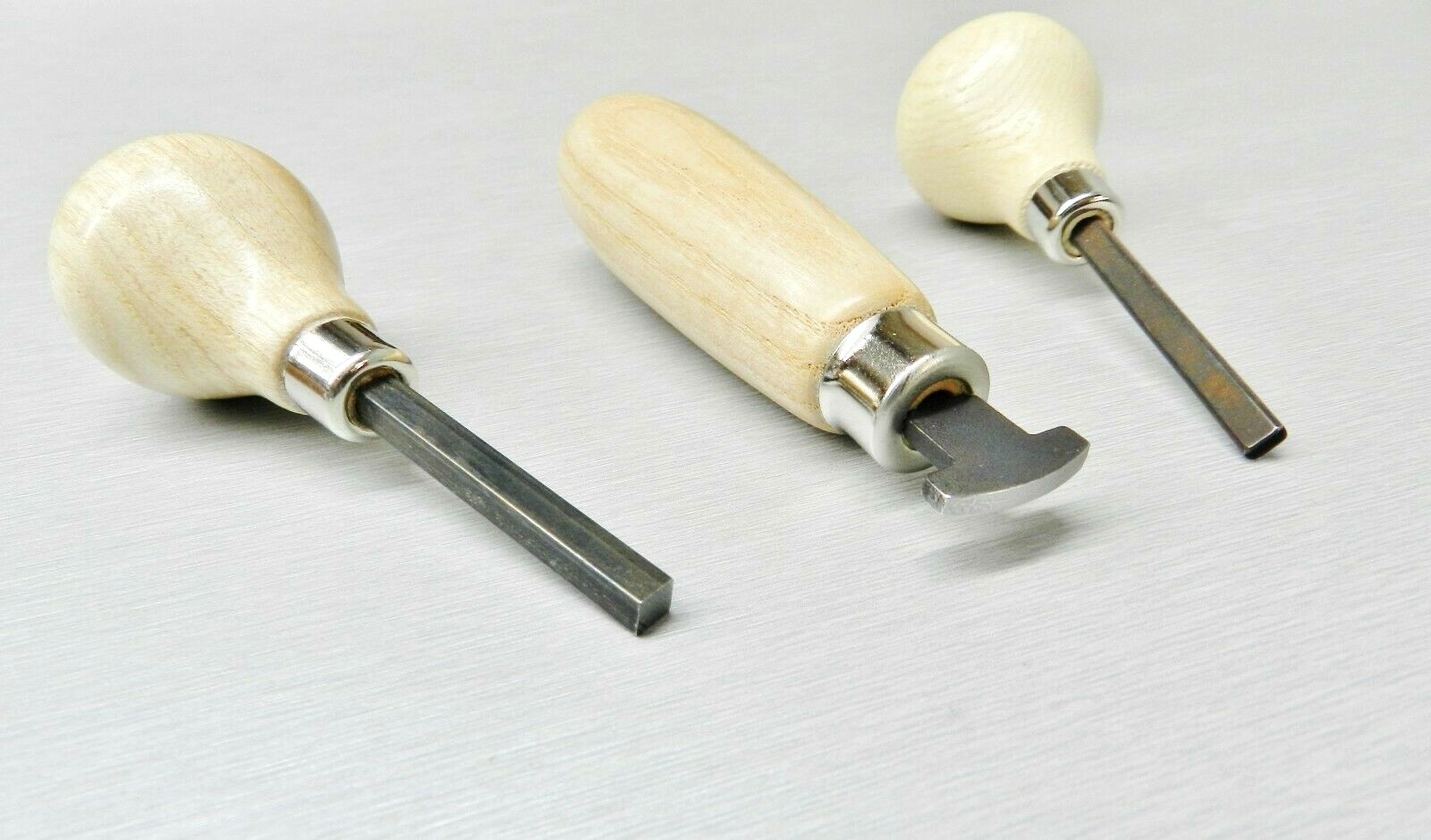Bezel Setting Tools 3pc Set includes Prong Pusher Bezel Pusher & Bezel Roller A1