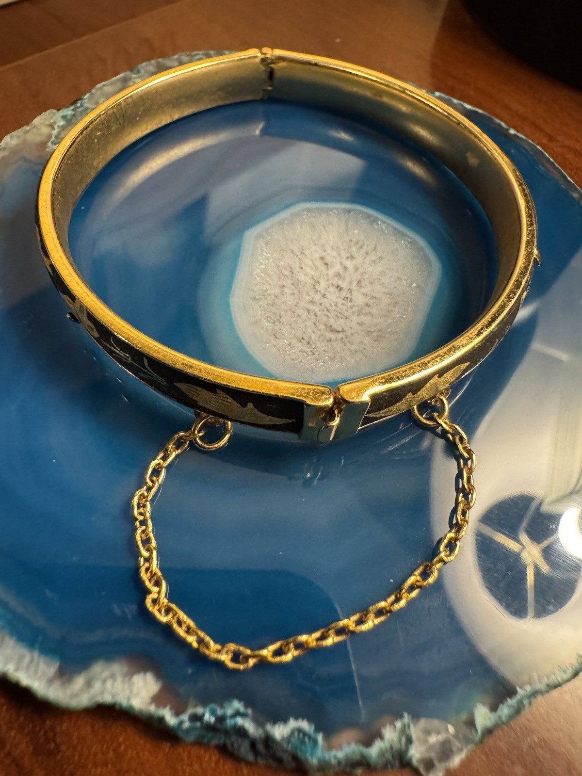 Vintage Damascene Bracelet 6 to 6-1/2”