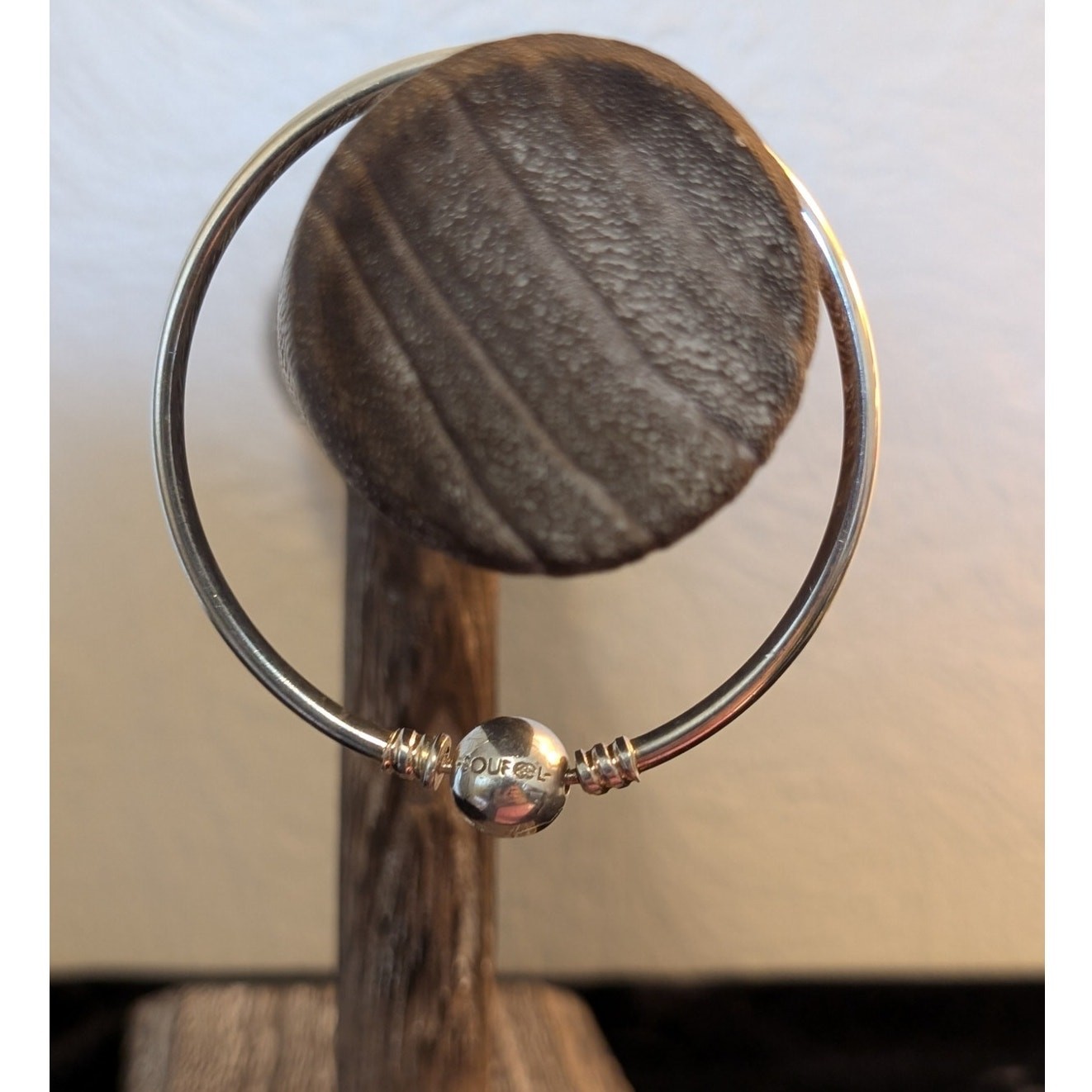Soufeel Sterling Silver 925 Clasp Bangle Charm Bracelet