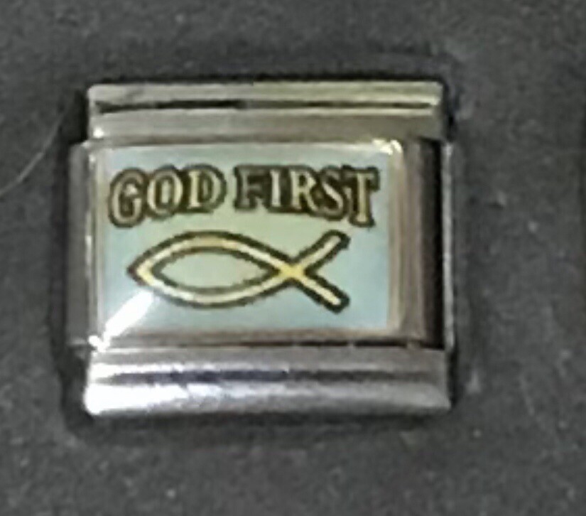 God First wholesale Italian Charm Enamel 9mm Link K37