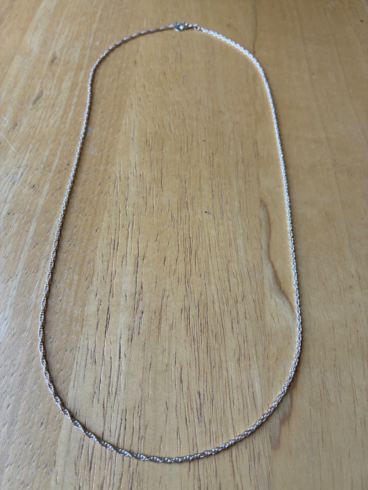 24 Inch Stamped 925 Sterling Silver 2mm Wide 4 Grams Twisted Rope Chain Necklace