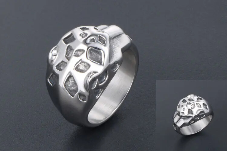 Personality Trend Animal Leopard Head Domineering Men’s Style Rings Size 7-12