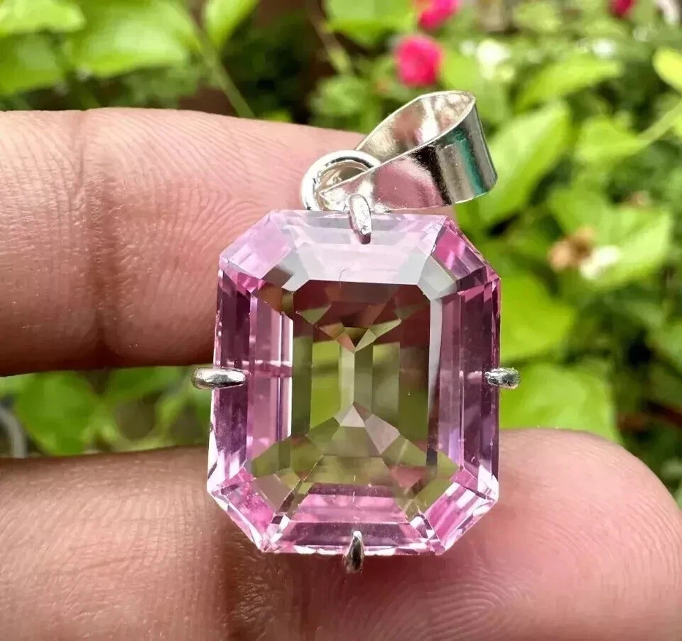 Natural 35 Carat Padparadscha Sapphire Certified Loose Gemstone 925 Silver