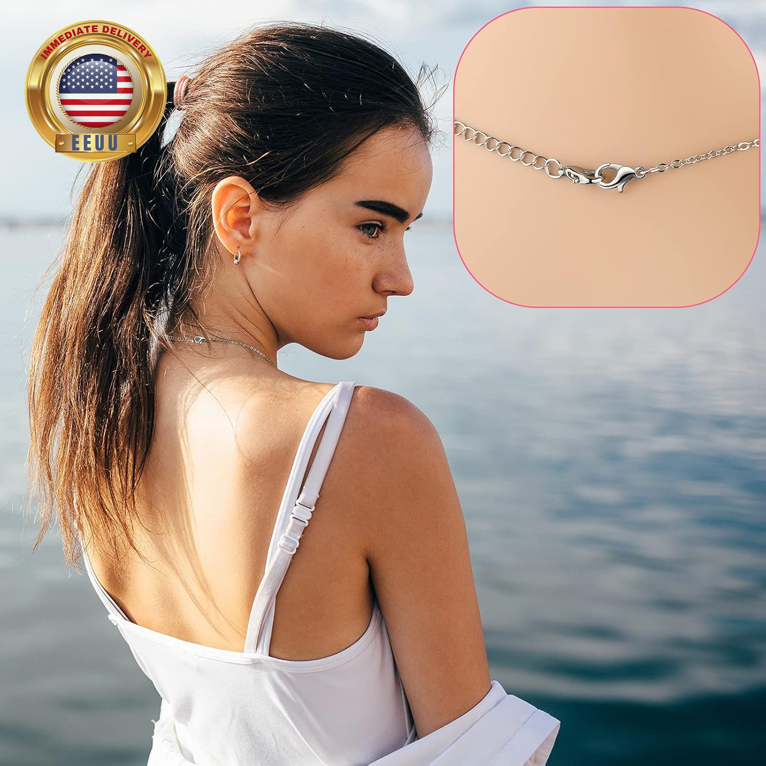 12 Pieces Necklace Layering Clasp Multiple Necklace Connector Slide Clasp and Cl