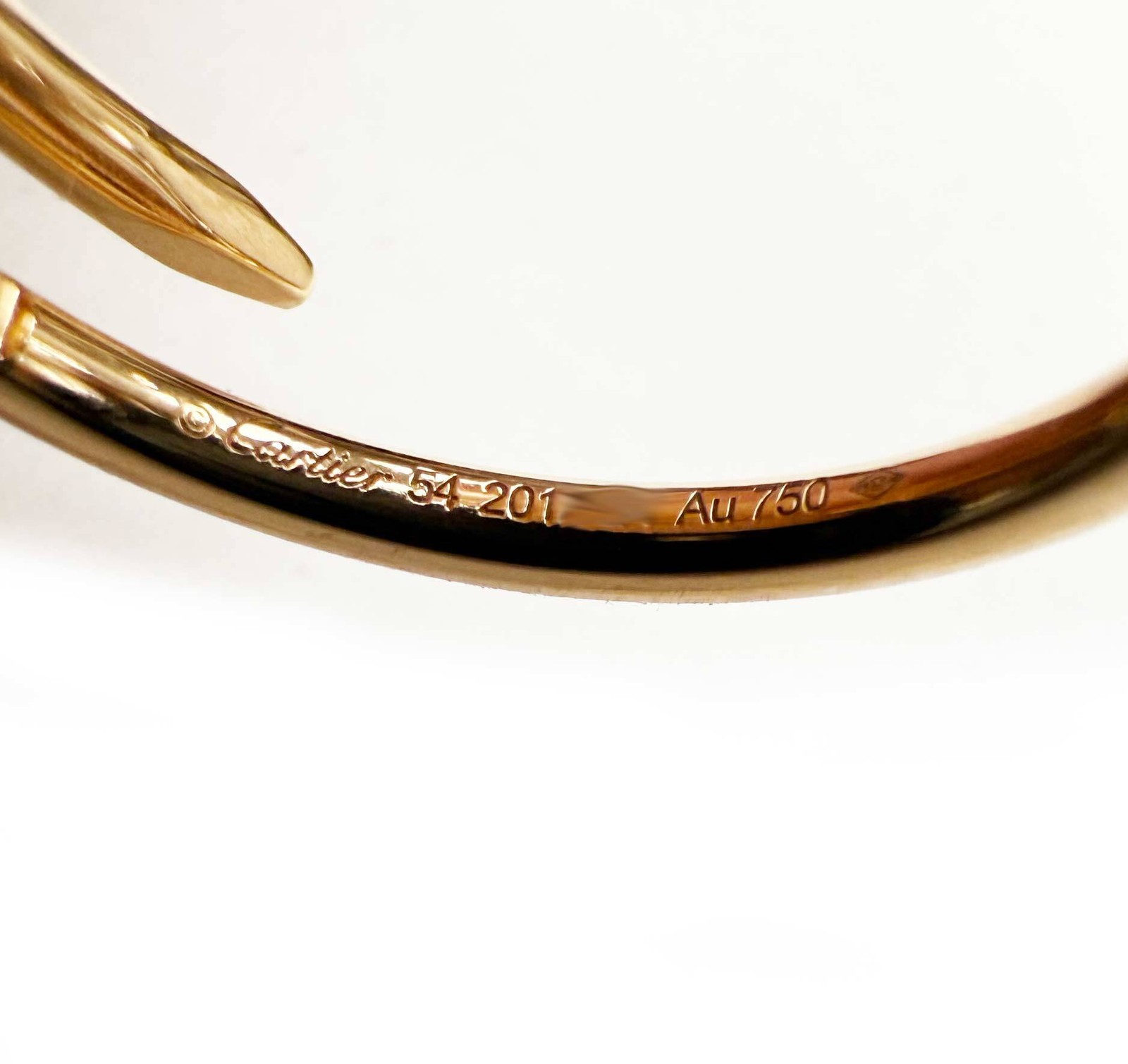 2026 Cartier Juste Un Clou Small Ring 18K Rose Gold 4.3 Grams Size 5 Box Paper