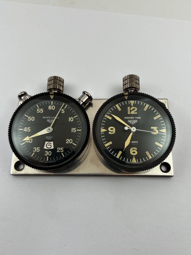 Heuer (Monte-Carlo Master-Time) Rally – Vintage Dashboard Chronograph Watch
