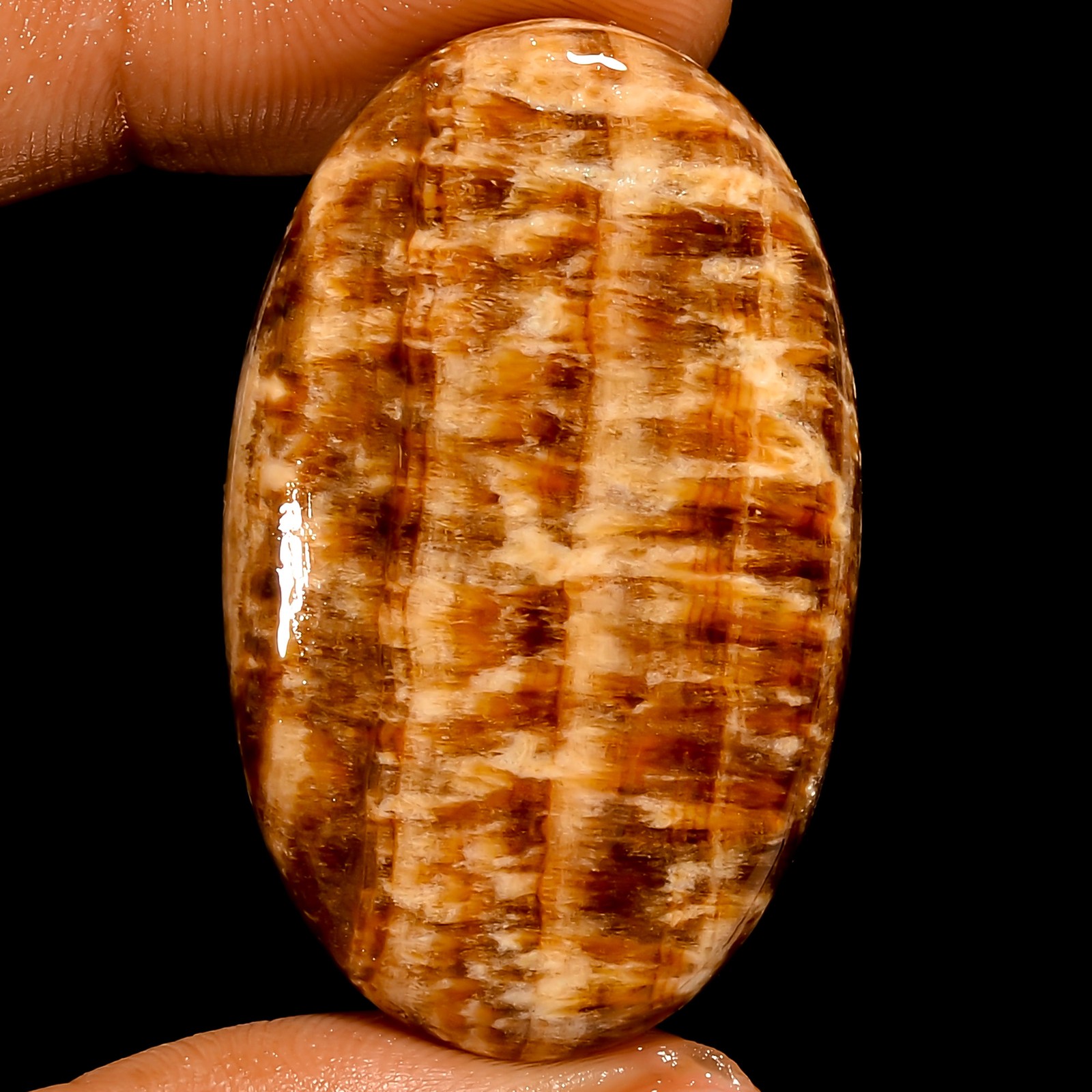 100% Natural Candy Aragonite Oval Cabochon Loose Gemstone 45 Ct 40X24X5mm UG2874