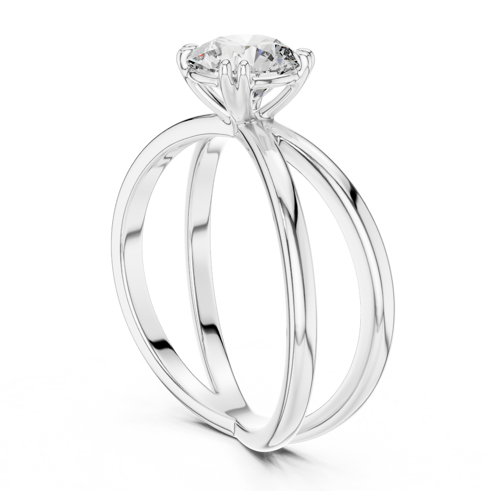 1 Ct Lab Grown Diamond IGI Certified Wedding Gift For Her Gold Ring 14 K F VVS