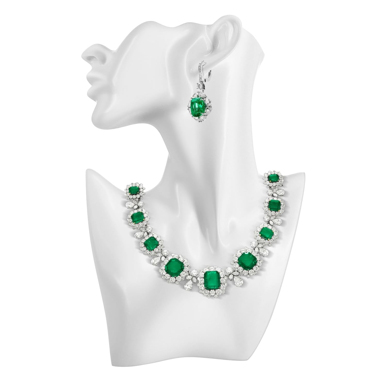 Jewelry Bust Display Stand – White Resin Mannequin Earring Stand for Selling …