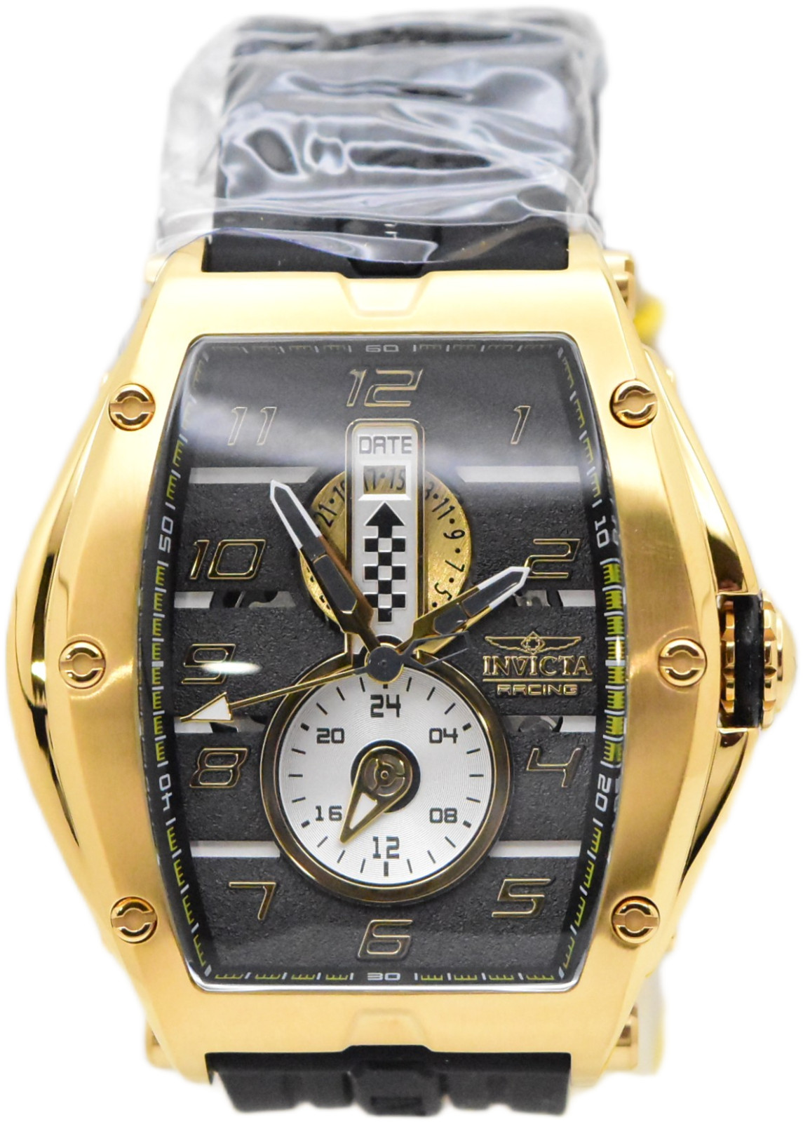 Invicta S1 Rally Diablo Racing RPM Men’s 50mm Black Gold Quartz Watch 47386