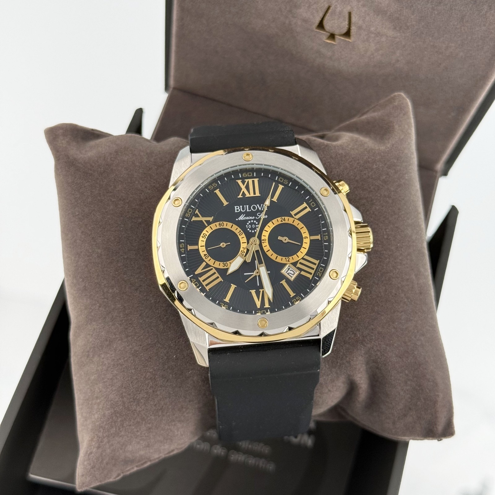 Bulova Men’s Marine Star 98B277 Series A Chronograph Quartz Watch 44MM