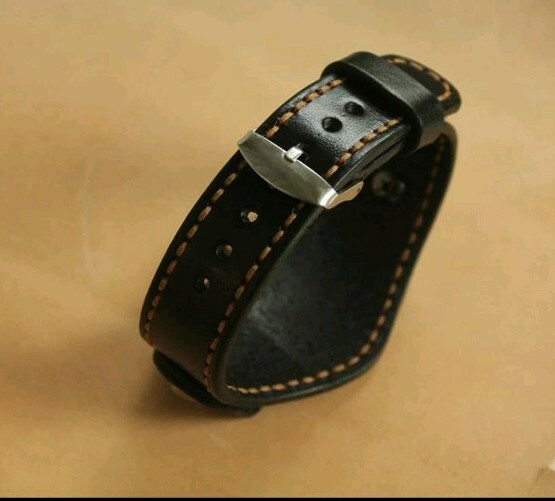 Handmade18 19 20 22 23 24 mm WATCH STRAP Watch BAND black watch band /1 keychain