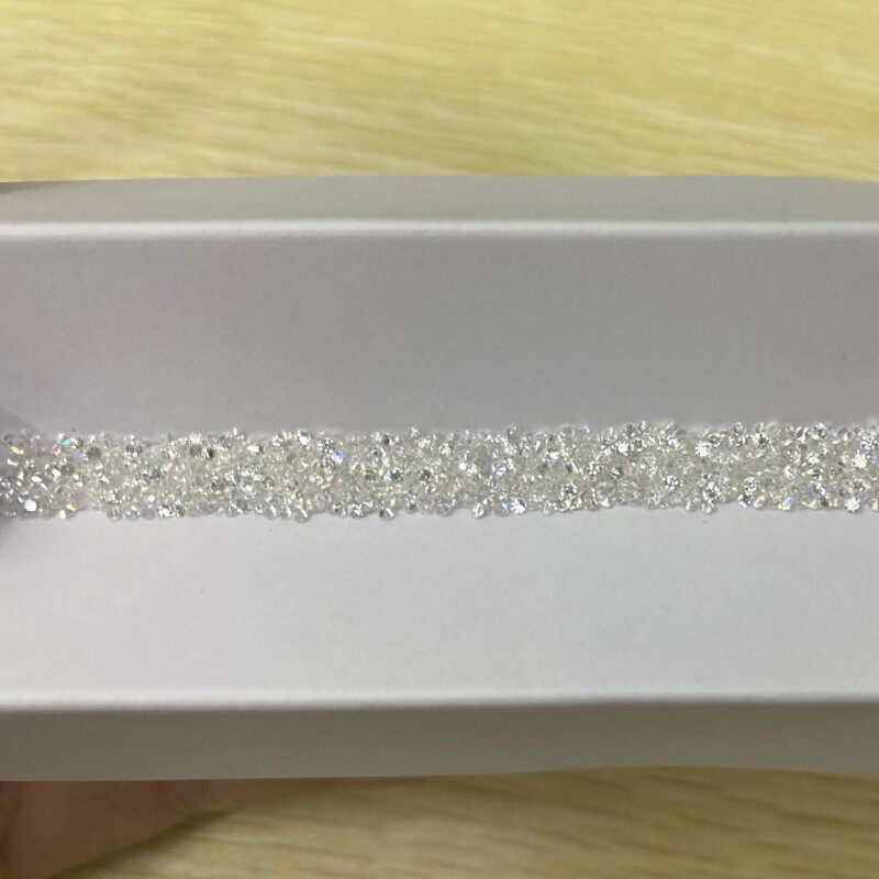 10-100Pcs White D Color Loose Moissanite Stone Round VVS1 0.7-3.0MM For Jewelry