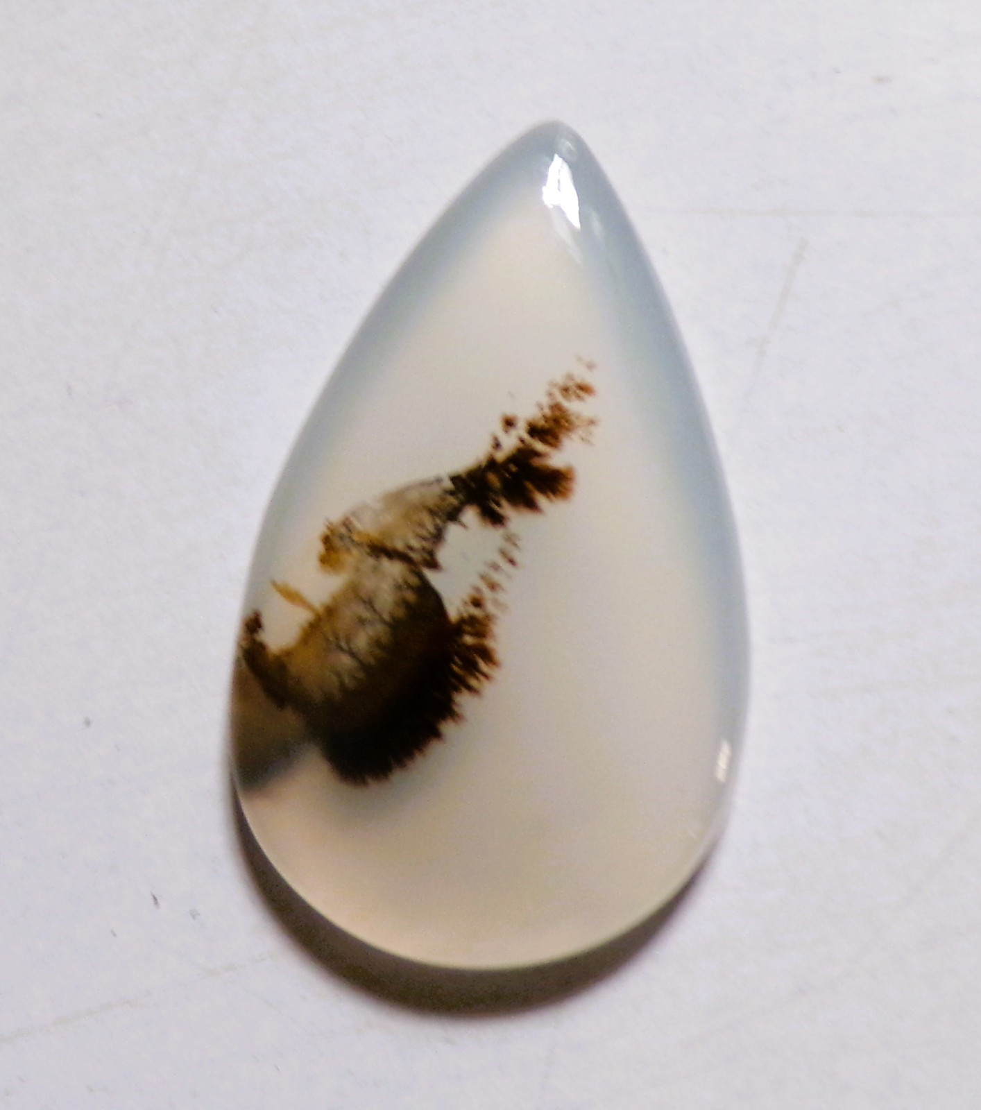 26.75 Cts Natural Montana Agate Cabochon Loose Gemstone 33.5X20.3X5MM