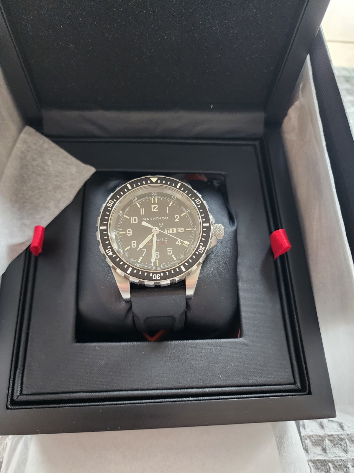 Marathon JDD 46mm Automatic w/ 2 Additional Marathon Straps, Box And Papers