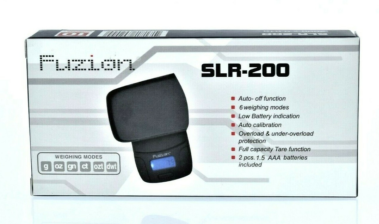 FUZION SLR-200 PROFESSIONAL DIGITAL POCKET SCALE-200 X 0.01G