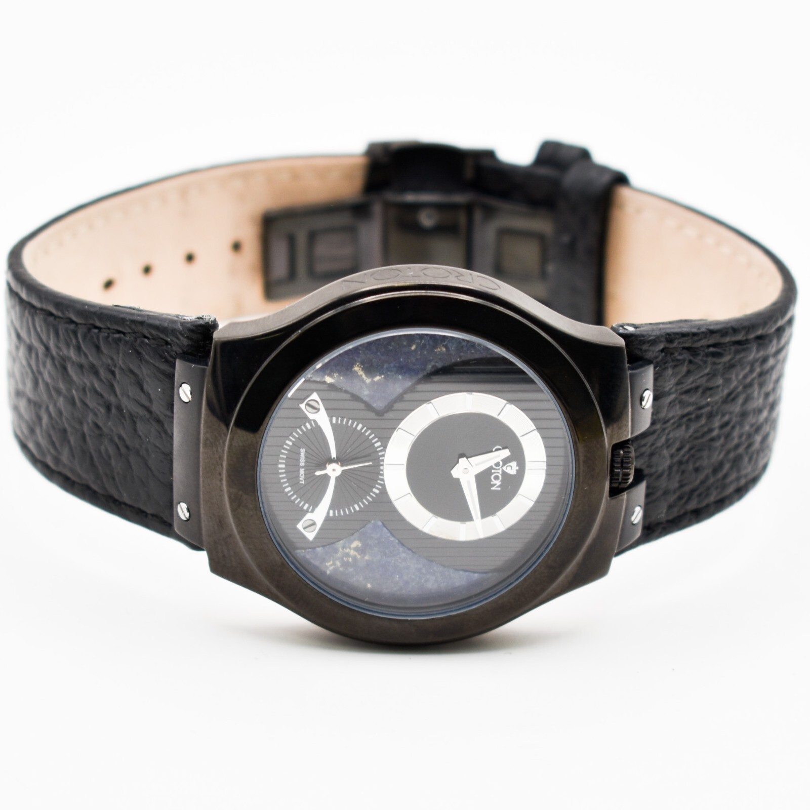 Limited Edition Croton Men’s Quartz Wristwatch w Genuine Shark Leather Band