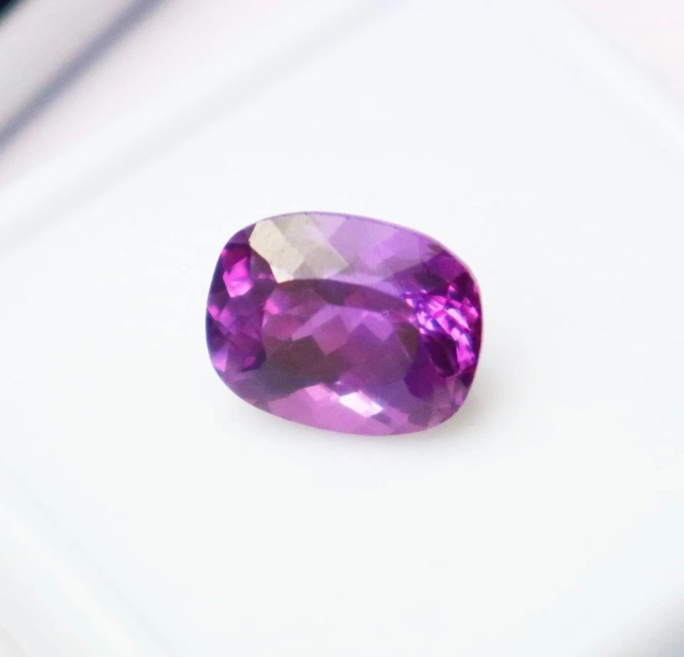 Natural 8.00 Ct Purple Blue Sapphire Cushion Cut Loose Gemstone Certified