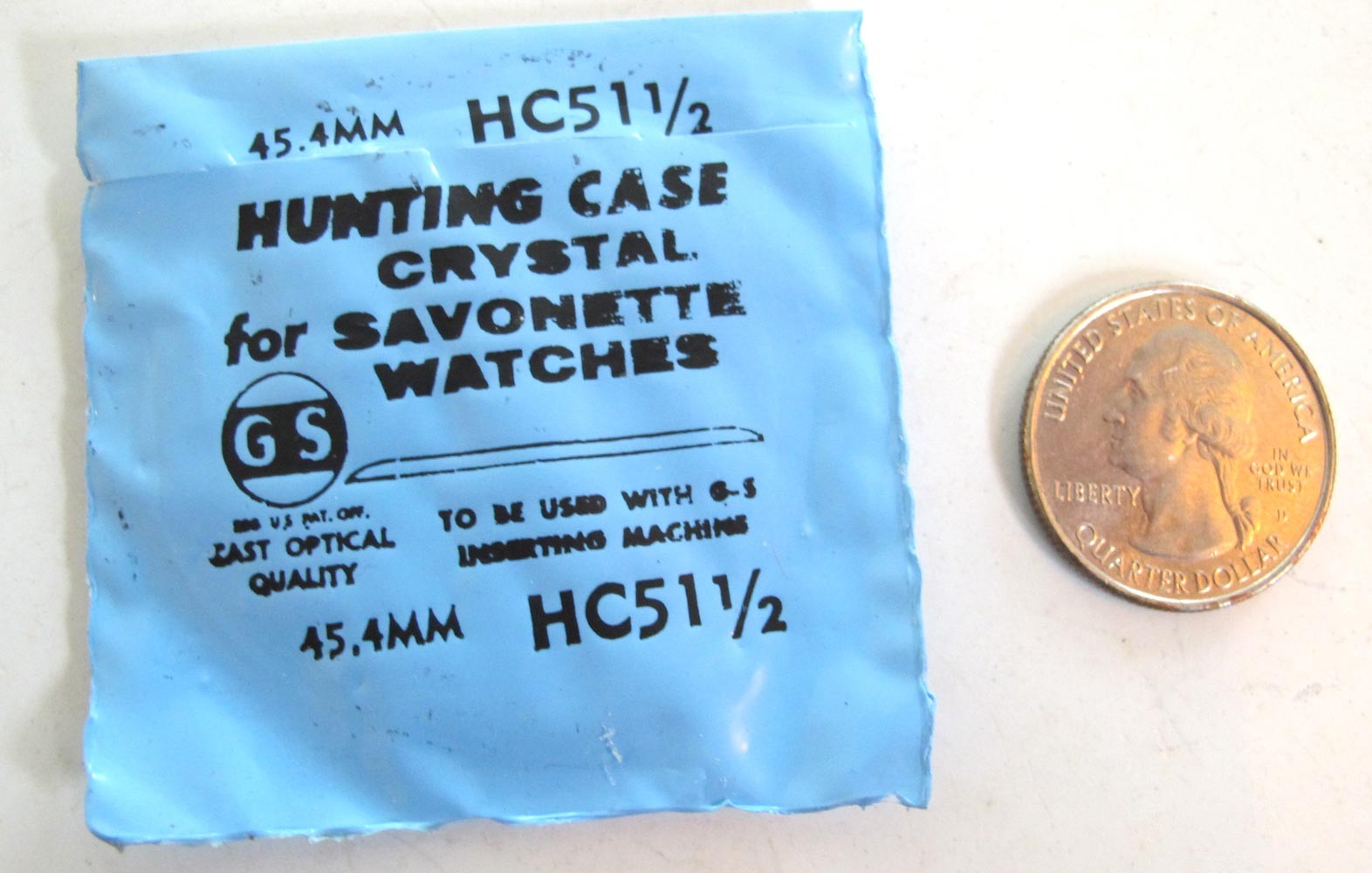 HUNTING Hunter CASE CRYSTAL – G-S # HC 51 ½ – 45.4 mm Savonette Acrylic