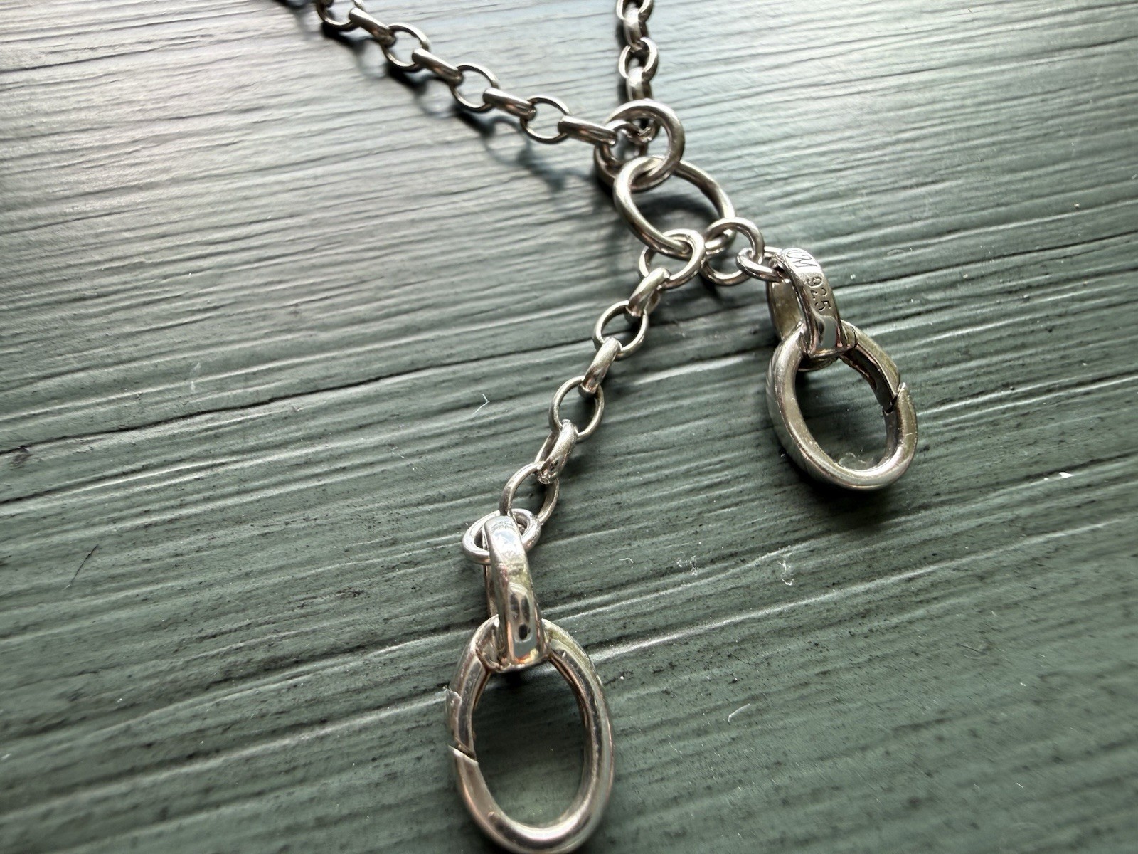 Monica Rich Kosann Design Your Own 18” Charm Chain Necklace Sterling Silver