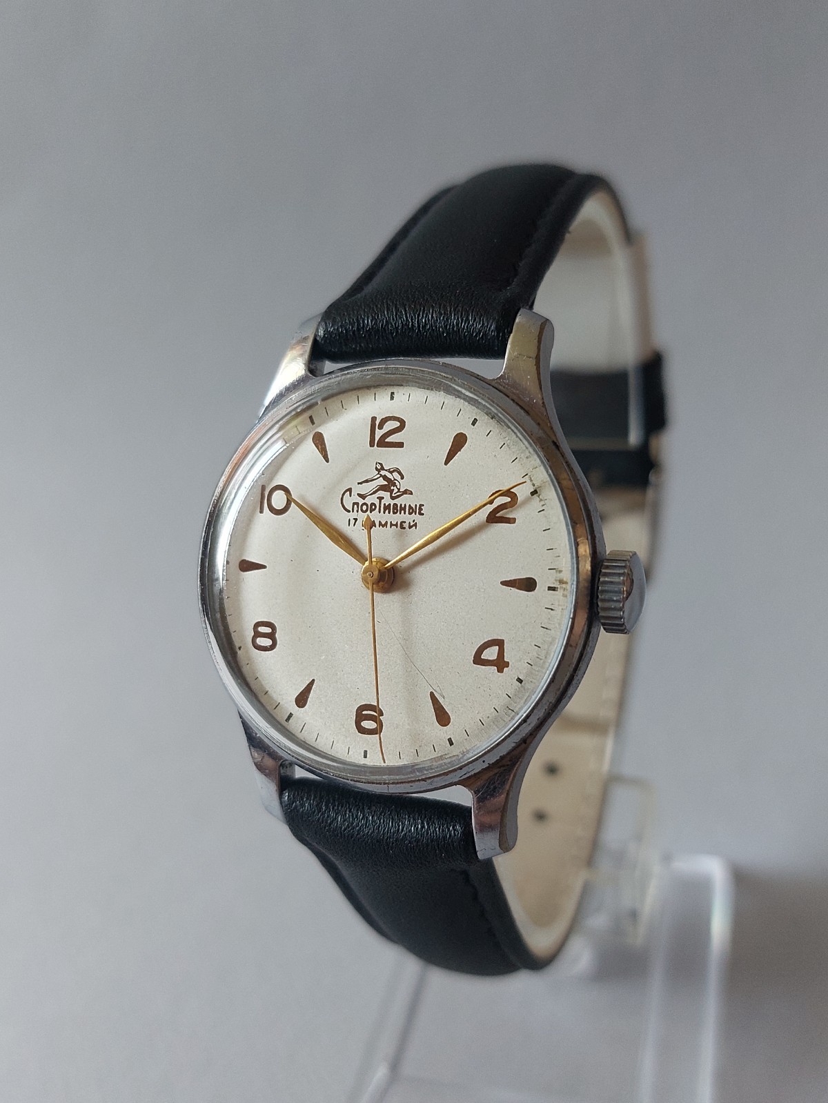 Sportivnye Stop-sec function 1956 1 МЧЗ Authentic USSR (Serviced,Oiled)
