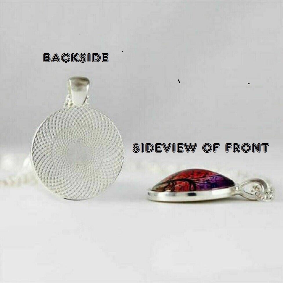 HEALING CIRCLE SEASON ART Pendant Charm On 925 Sterling Silver 20″ Necklace Gift