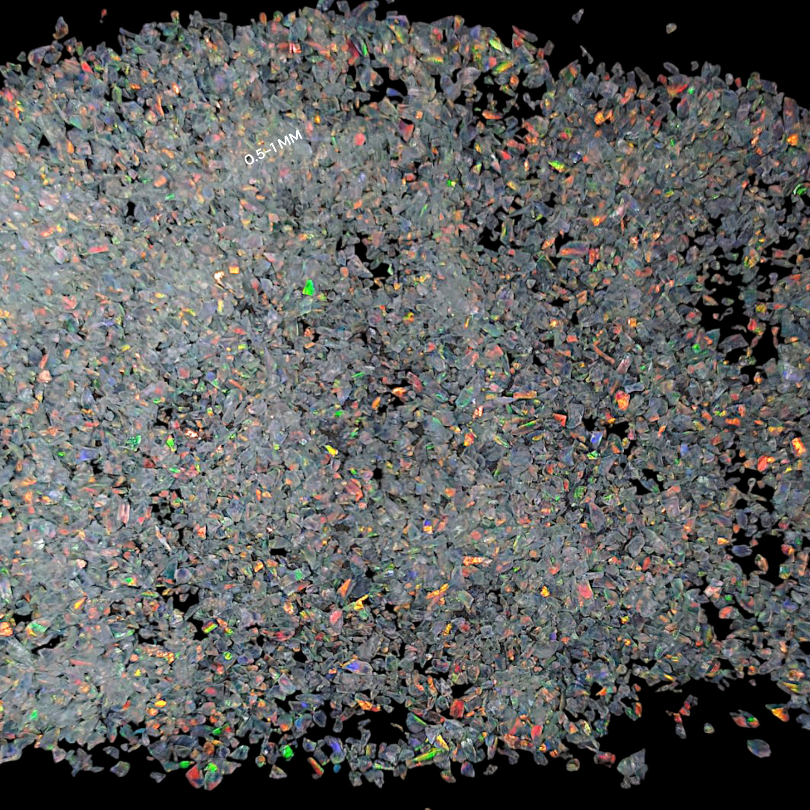 Crushed White Opal Gemstone Coarse All Size Multi Fire Opal For Inlays Work