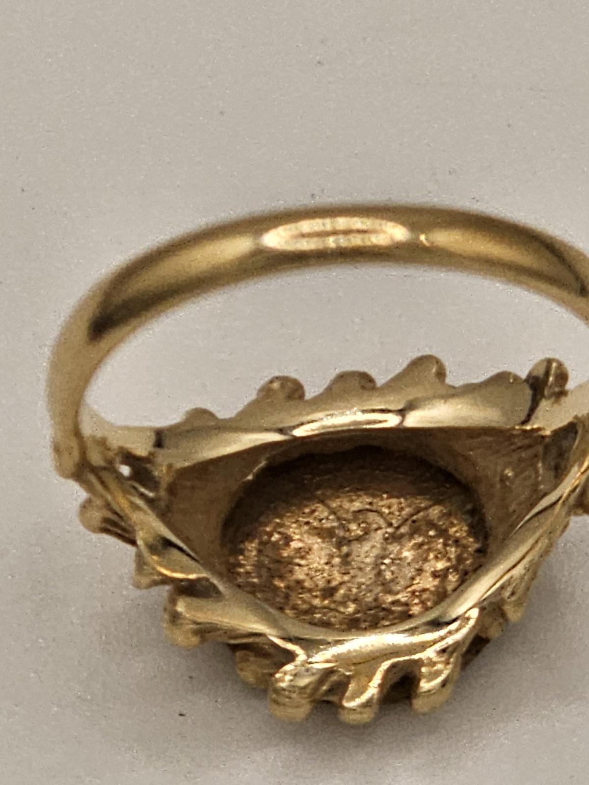 14k Gold Ring, Morgan Dollar Image, Size 5.75 Or 6, 3.12g, Read Description
